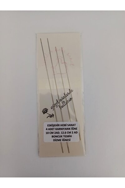 Eskişehir hobi sanat 10 سم 2 قطعة 12.6 سم 2 قطعة إجمالي 4 قطع إبرة كارنيياريك...