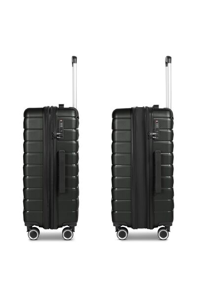 BENCH Paris 4 Rollen Kofferset 3-teilig mit Dehnfalte