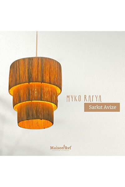 Maison Avf Myko Rafya Hasır Sarkıt Avize