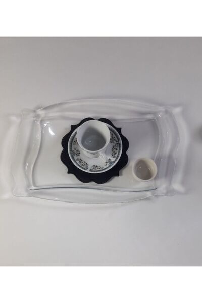 NAKIŞ ATÖLYESİ 6 Pcs Napkin Etamine Processable Party Cocktail Coffee Presentation Napkin No:36