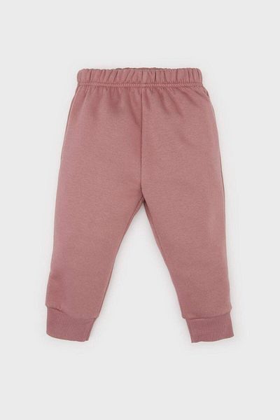DeFacto Set de 2 bucăți pentru fetiță, hanorac imprimat cu decolteu, pantaloni de sport cu talie elastică D0813A524WN