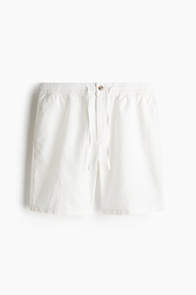 H&M Keten Karışımlı Şort Regular Fit