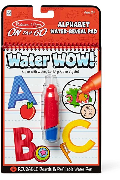 Melissa & Doug لوحة أنشطة مائية رائعة! مع قلم، قابلة لإعادة الاستخدام، سهلة الاستخدام للأطفال من عمر ٣ سنوات فما فوق