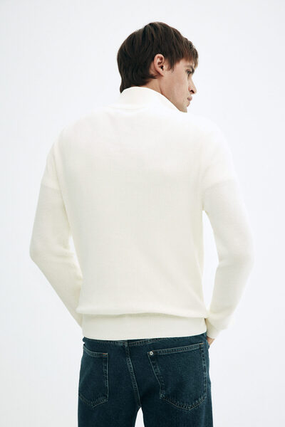 H&M Yarım Fermuarlı Kazak Regular Fit