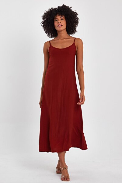 ALEXANDERGARDI İNCE ASKILI UZUN ELBİSE (B23-0052 02 B23-421)