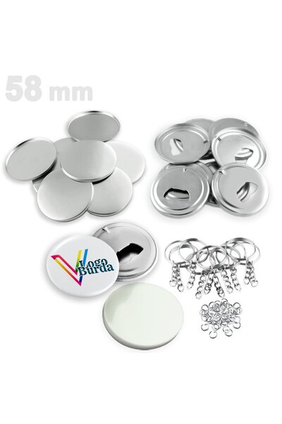 vizyonstore 58 mm Buton Anahtarlık Açacak ( Sarf ) VG58BANS 100 adet