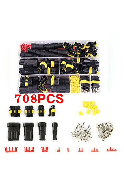 Choice مجموعة موصلات مقاومة للماء من 708 قطعة، موصل سريع لأسلاك السيارات، موص...