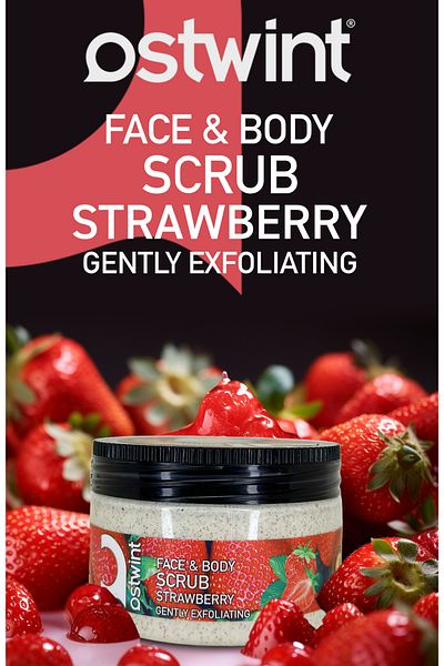 Ostwint Face And Body Scrub Strawberry 300 ml
