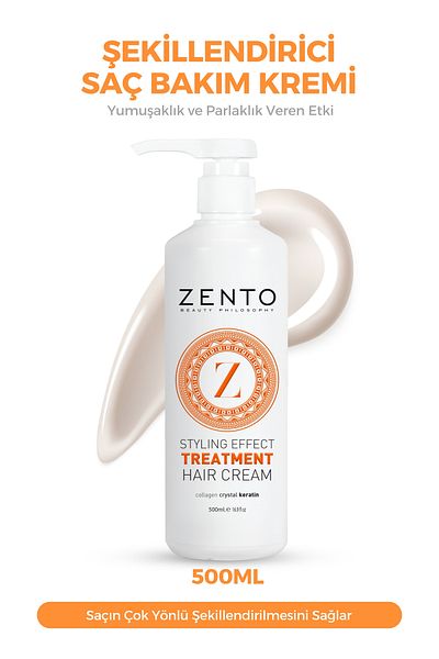 ZENTO كريم الشعر بيوتي فيلوسوفي ستايلينج إفكت تريتمنت P9 500 مل