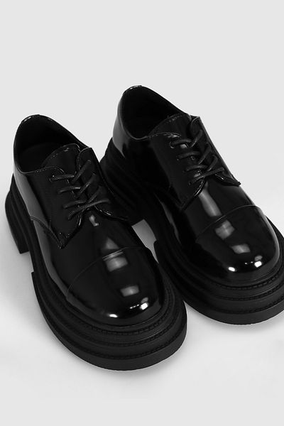 Lufian 122230009 Julia Sneaker Унисекс кожени класически обувки ЧЕРНИ