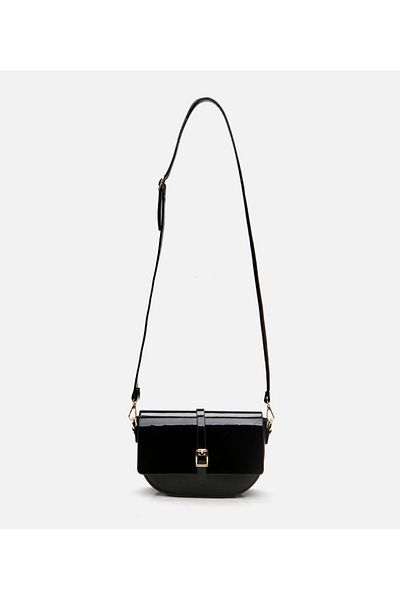 Hotiç Geantă neagră mini (crossbody) pentru femei