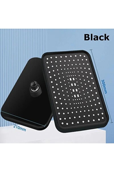 Choice رأس دش مطري جديد عالي الضغط أسود مقاس 14 بوصة مع تدفق أكبر وشحن فائق ل...