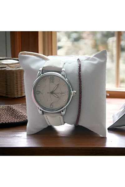 OEM White Women's Watch with Included Bracelet