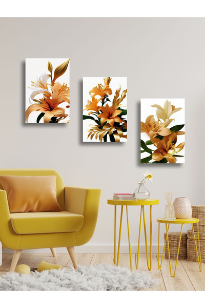 YALOVA SHOP Set de 3 tablouri decorative în stil de artă modernă, cu tematică...