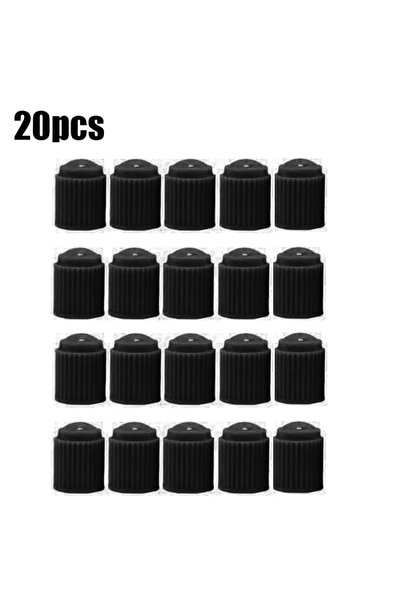 Choice Black 20pcs Universal Car Valve Cap Plastic Wheel Tire Air Stem Cover ...