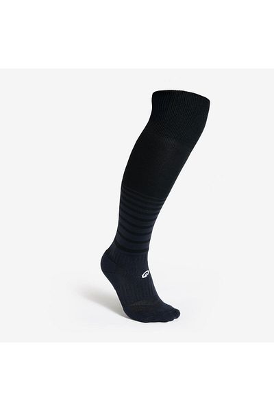 Decathlon Kipsta Kids Football Socks/Leggings/Socks - Black/Striped - Viralto Club