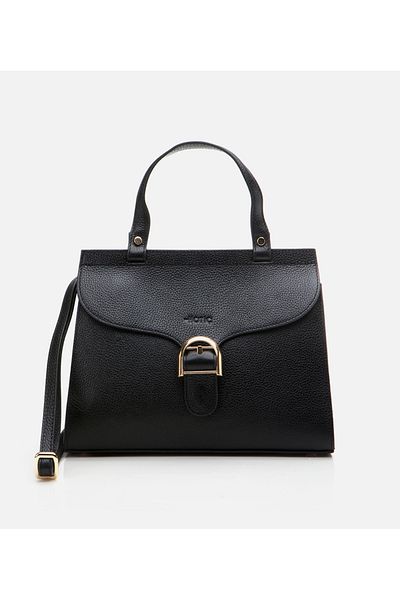 Hotiç Genuine Leather Black Women's Bag
