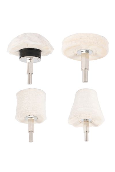Choice 4PCS 5/4Pcs Car Polishing Cone Buffing Cloth Wear Resistant Buffing Wheel Polisher Adapter Polishing