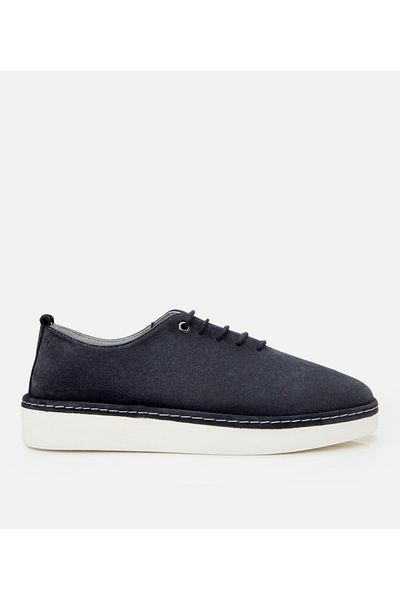 Hotiç Genuine Leather Navy Blue Men's Casual Shoes