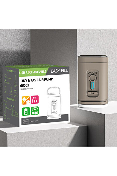 Choice1 BROWN Electric Air Pump Portable Wireless Air Compressor Inflator/Deflator Pumps For Inflatable Cush