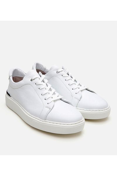 Hotiç Pantofi casual pentru bărbați, alb, din piele naturală