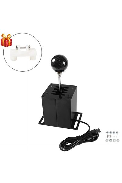 Choice مقبض ناقل الحركة C-style 7 R PC USB H لـ Logitech G27 G29 G25 G920 لـ Thrustmaster T300RS/GT