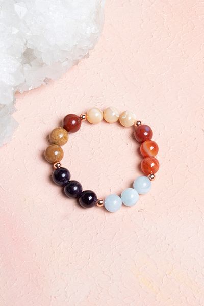 OSMANLI DOĞAL TAŞ Certified Sagittarius Natural Stone Bracelet