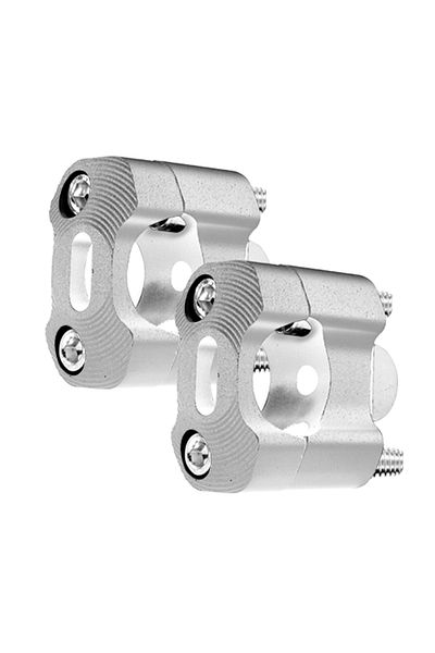 Choice Silver Handlebar Risers Adapter 22mm 28mm for 7/8" Motorbike Motorcycle Handlebar Clamp 1 Pair Off R