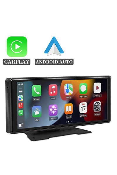 hippcron No Camera 10.26" Car Radio Monitor Wireless CarPlay Android-Auto IPS Screen Bluetooth FM Tr