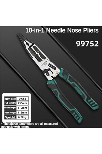 Choice كماشة 10 في 1 متعددة الوظائف عالمية 10 في 1 كماشة أدوات قواطع أسلاك اح...