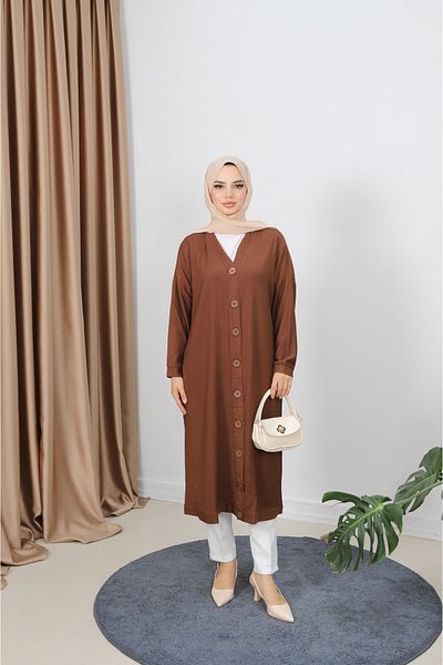 NİSUM MODA Bürümcük Long Cardigan
