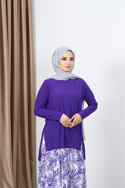 NİSUM MODA Palmiye Desen Etekli Takım