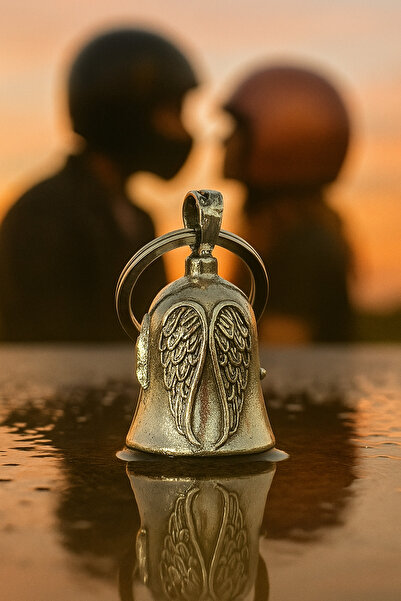 Sheinshine Guardian Bell Melek Kanatlı Motorcu Şans Zili (PASLANMAZ ÇELİK)