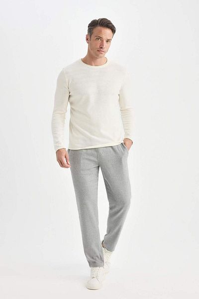 DeFacto Pantaloni de jogger cu șireturi în talie, buzunare, picior drept D8641ax24au