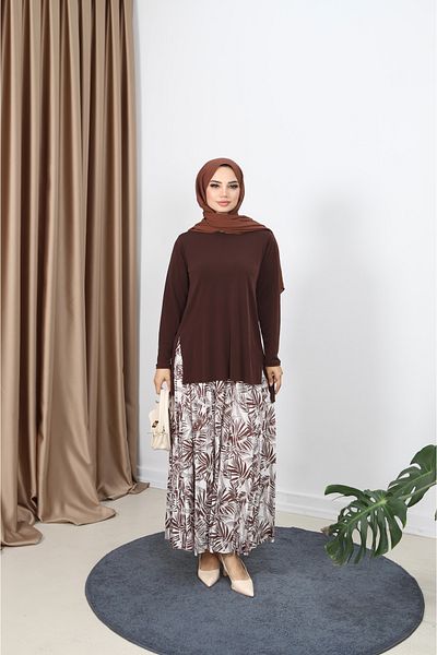 NİSUM MODA Set de fuste cu model de palmier