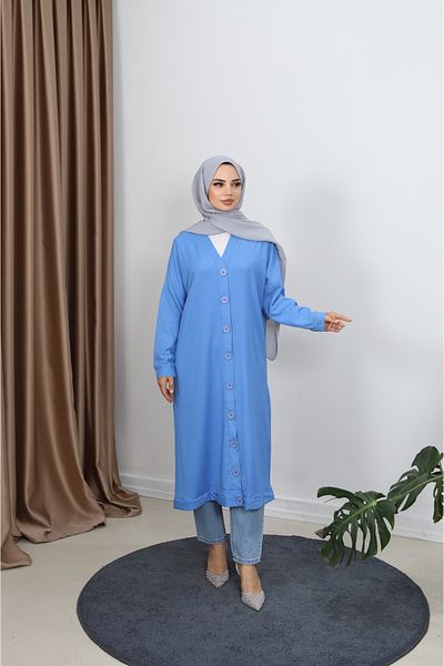 NİSUM MODA Bürümcük Long Cardigan