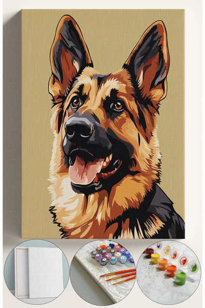 Corvo Sayılarla Boyama Çerçeveli Hobi Seti Numaralı Tuval Fırça Boya Dahil Ka...