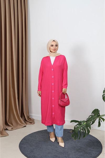 NİSUM MODA Bürümcük Long Cardigan