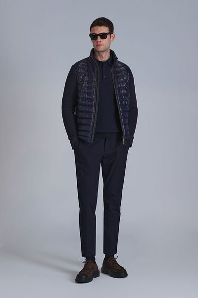 Lufian Pantaloni chino mov din lycra slim fit pentru bărbați cu culori asortate