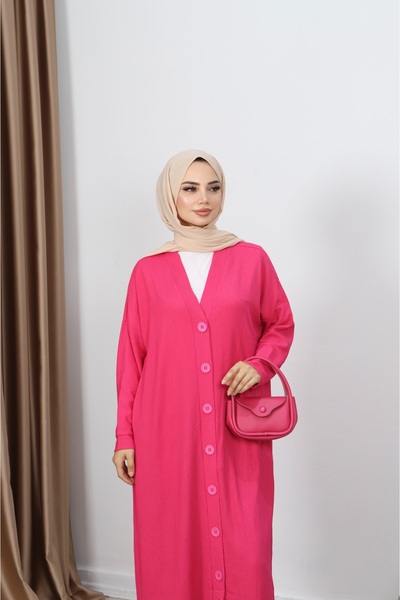 NİSUM MODA Bürümcük Long Cardigan