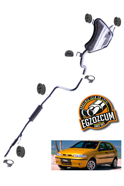 EGZOZCUM Fiat Palio 1.2 multijet komple egzoz takımı susturucu eksoz 2001 ve ...