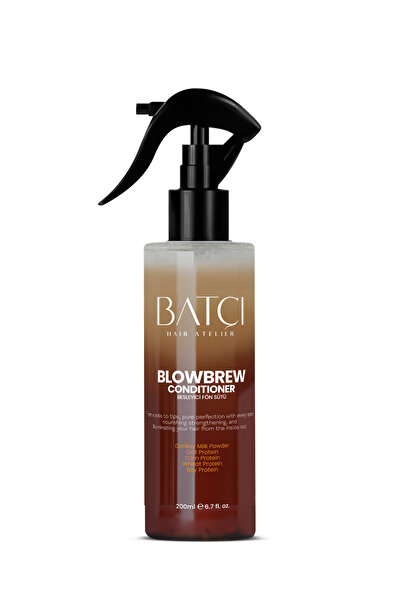 Batçı Hair Atelier مجفف شعر ثنائي المرحلة، مجفف شعر بالقهوة، حليب للشعر المجع...