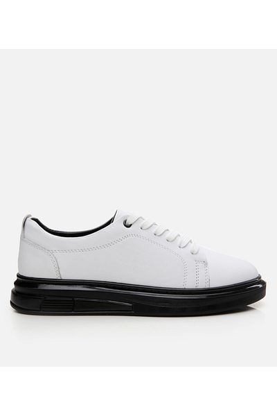 Hotiç Pantofi sport albi din piele de damă