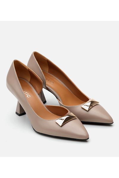 Hotiç Stiletto din piele de nurcă pentru femei