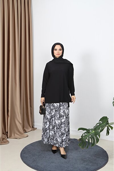 NİSUM MODA Set suknje sa palmovim uzorkom