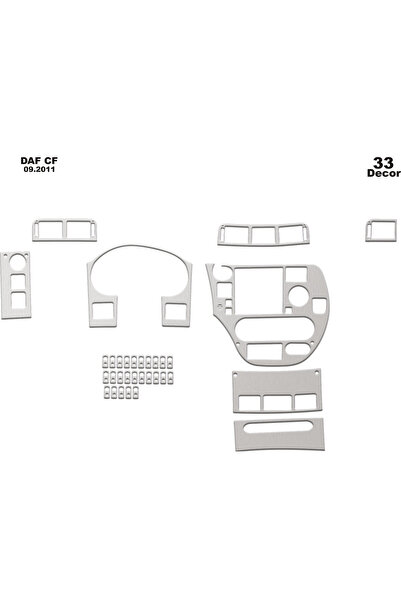 Marscockpitdesign Daf CF وحدة التحكم-تغليف التوربيدو 2011 33 قطعة