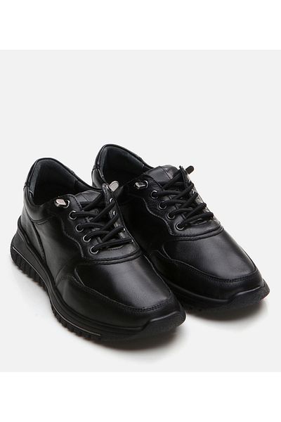 Hotiç Pantofi sport negri din piele de damă