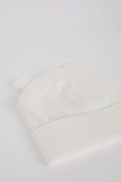 DeFacto 2-teiliges Set für Babys, Mädchen, gerippt, Camisole, Mütze, Halskragen, C8174a524wn