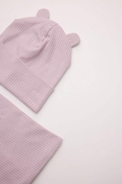 DeFacto Baby Girl Set of 2 Ribbed Camisole Beret Neck Collar C8174A524Wn