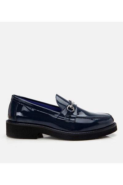 Hotiç Loafer de damă din piele bleumarin